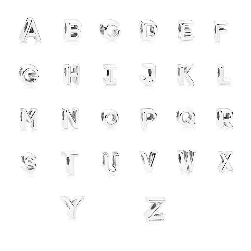 Early autumn 26 letters DIY girl bracelet accessories beads English capital letters A- Z accessories wholesale