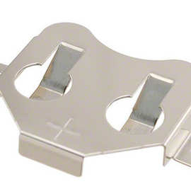 厂家3aa圆形纽扣电池盒座锂电池保护板CR2032电池弹片支架盒座扣