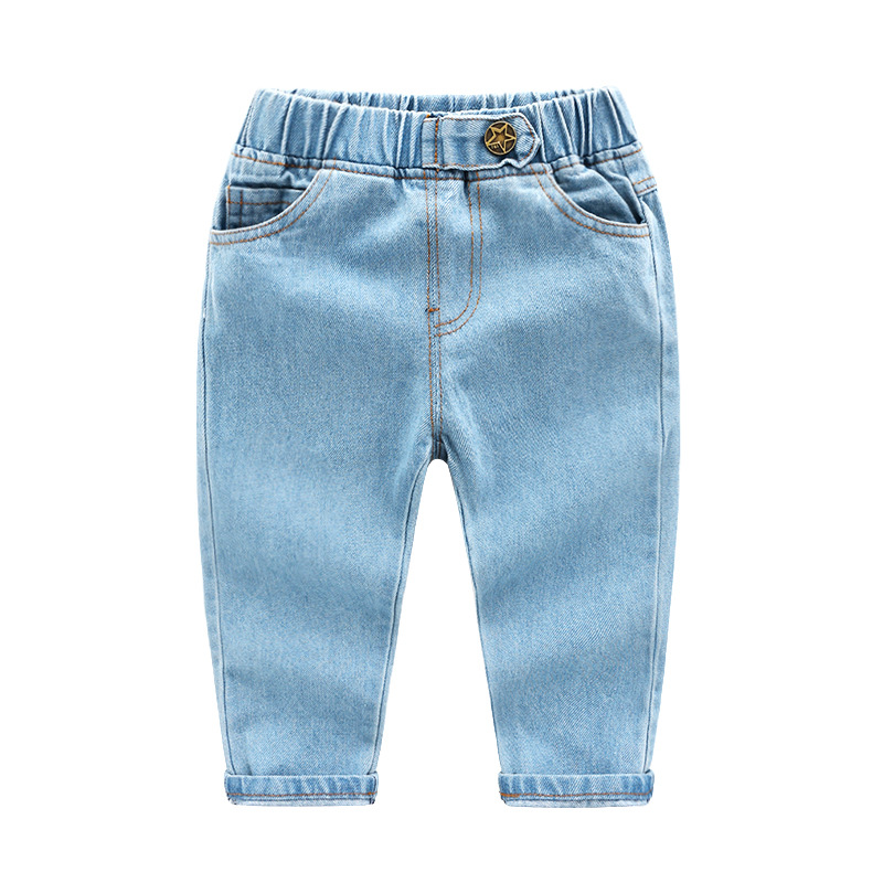 XUANMU Boys Jeans Spring Autumn New Fashion Baby all-match Foreign Style Long Pants Children's Casual Pants Trend XB082_voghion.com