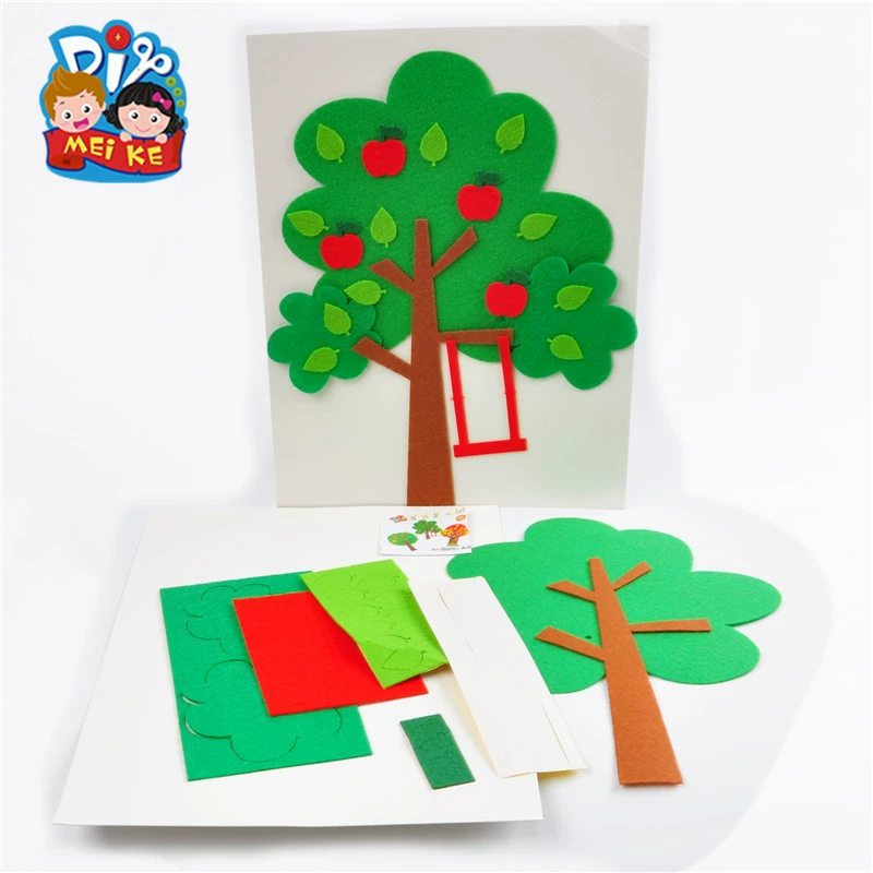Fleece materials set non-woven cloth for kindergarten, DIY
