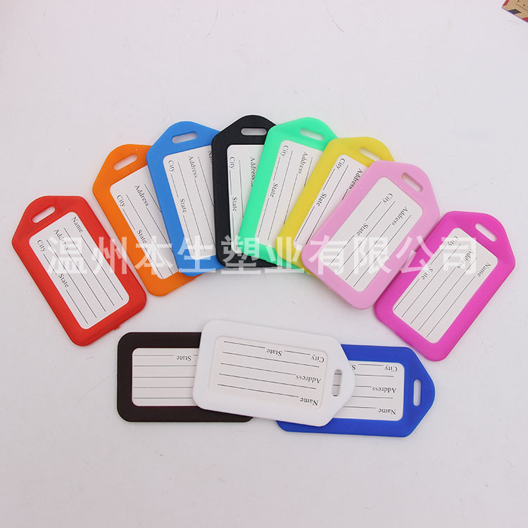 Yuanronghai Paper Plastic Factory Direct Sales Tag Aircraft Luggage Suitcase Checked Boarding Tag Printed Logo