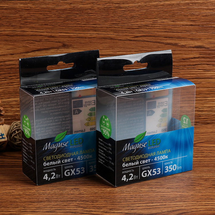 PVCPET包装盒勾底pvc自动扣底胶盒PET柔软线勾底盒自动成型挂钩盒