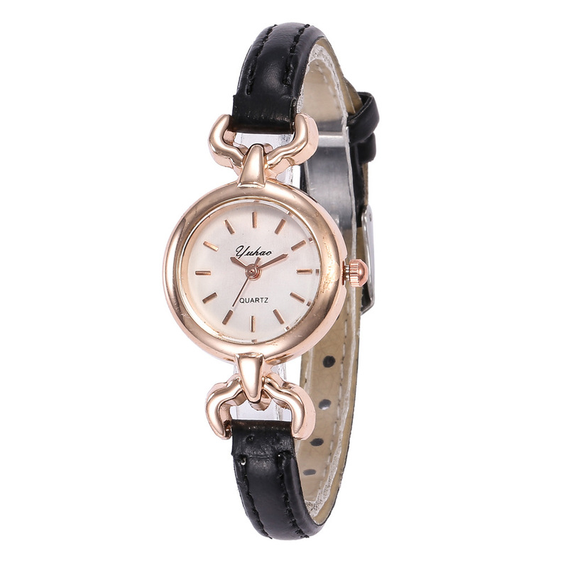 Fresh and Stylish Women's Watch, Fashionable Women's Watch with Thin Strap, Rhinestone Leather Strap, Lady's Watch, Cross-Border Hot Sale