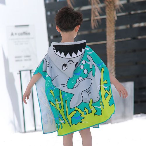 Amazon Children's Bath Towel Beach Towel Cape Baby Kids Cape Costume Hooded Bath Towel Robe Wholesale Dropshipping