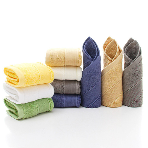 Cotton Thick Square Scarf 80G Plain Color, Cut-Off for Export, Hotel/Guesthouse/Bathroom Towels, Beauty Salon, Drop-Shipping One Piece