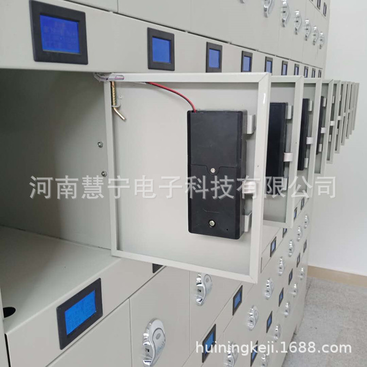 蓝色屏智能矿灯充电柜 磁锁 铁皮厚 兼容各种矿灯充电