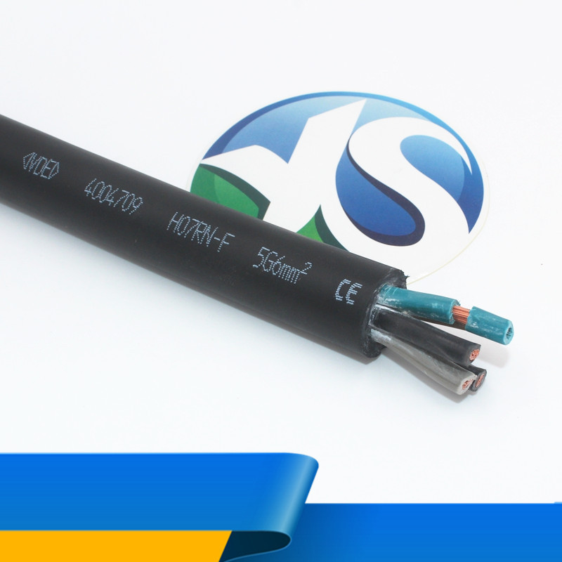 现货5芯6平方电缆线厂家直销VDE CE认证H07RN-F 重型橡胶线