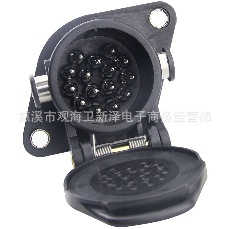 ABS/EBS interfaz camión semi-remolque tractor antibloqueo señal de potencia de freno 15-Core agujero cableado socket