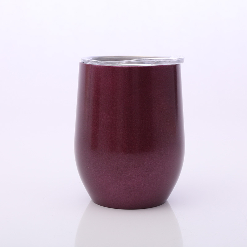 Entrega de una sola pieza 304 taza de cáscara de huevo de acero inoxidable taza de cóctel de acero inoxidable taza de pintura en aerosol taza de regalo al por mayor