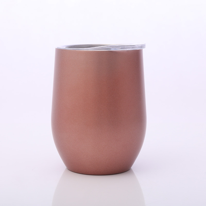 Entrega de una sola pieza 304 taza de cáscara de huevo de acero inoxidable taza de cóctel de acero inoxidable taza de pintura en aerosol taza de regalo al por mayor