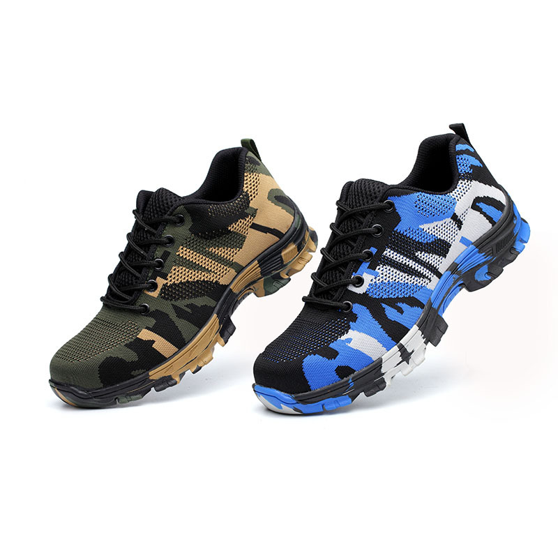 Zapatos de protección de seguridad transfronterizos para hombres transpirables anti-Smashing anti-piercing low-top sitio de construcción antideslizante zapatos de seguridad resistentes al desgaste