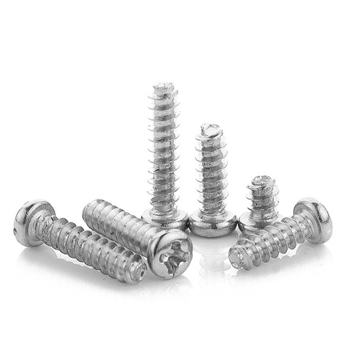 Wholesale PB galvanized cross head flat tail self-tapping screws, round head flat tail screw, M3|M4|M5 self-tapping screws