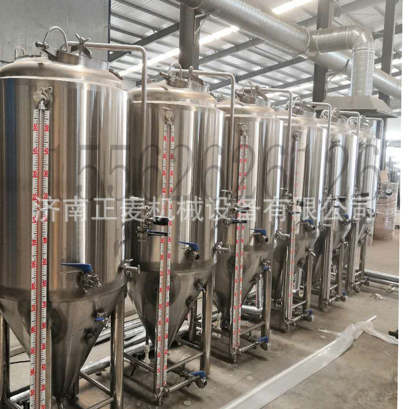 精酿啤酒设备 啤酒厂设备发酵 精酿啤酒 小型酿酒设备