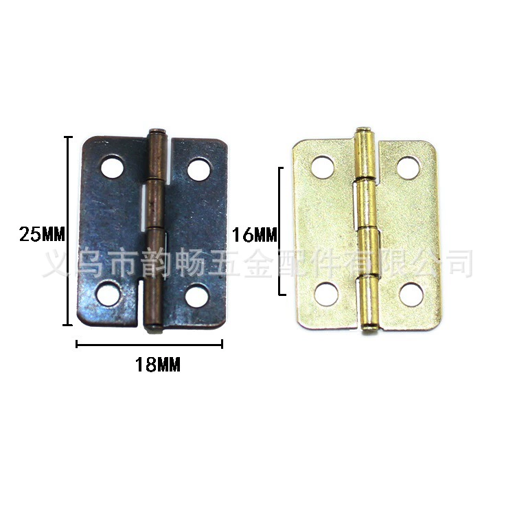Античный шарнир 25*18 Мммм плоский шарнир деревянная коробка винный ящик железный шарнир маленький шарнир Круглый угол шарнира