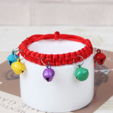 Красочный плетеный колокольчик ручной работы, чокер, повязка на голову, кот, (в наличии на складе), оптовые продажи