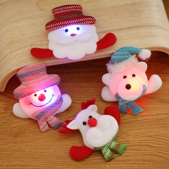 Christmas luminous brooch cartoon badge badge lapel pin jewelry Christmas medal brooch children's accessories decoration