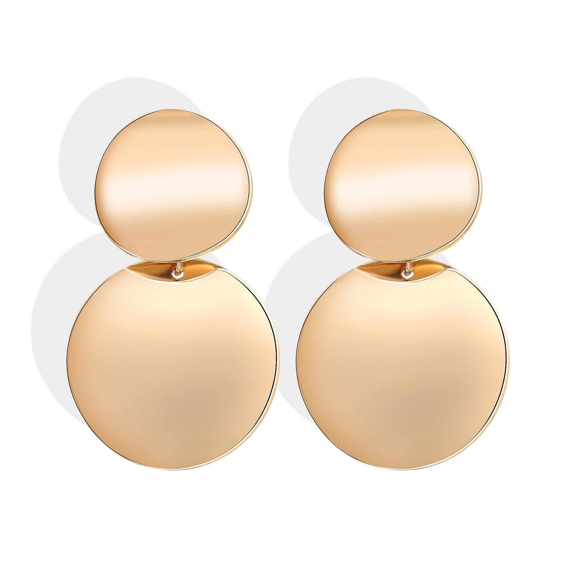 Han Zhishang Cross-border Personalized Ear jewelry Creative Simple Metal Elements Exaggerated Earrings Women's jewelry
