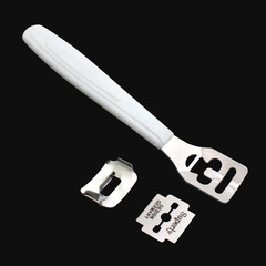 Stainless steel foot file callus remover foot care tool with scraper for callus removal and foot grinding