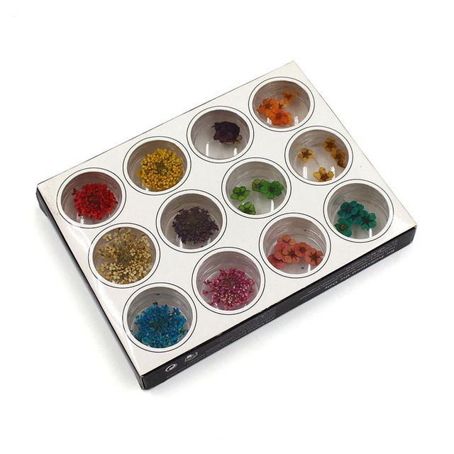 Nailor dried flowers 36 dried dried flower nail jewelry nail…