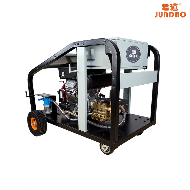 疏通管道道路清洁  君道汽油驱动工业级可移动高压清洗机