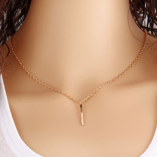 AliExpress European and American fashionable new jewelry alloy pendant simple necklace hot selling women's necklace