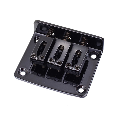 Special guitar three-string electric guitar bridge strings 3-string guitar fixed bridge tailpiece length 50MM black gold chrome