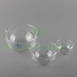 玻璃圆底(平底)蒸发皿60mm90mm120mm实验室具嘴玻璃元皿器皿