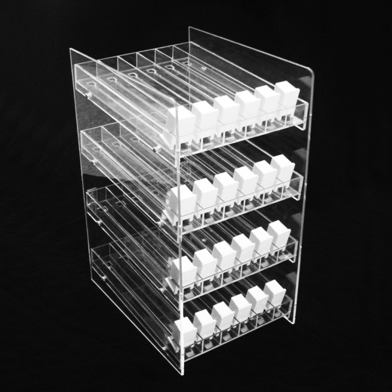 超市大型亚克力货架展示架亚克力产品落地展示架 高档化妆品盒