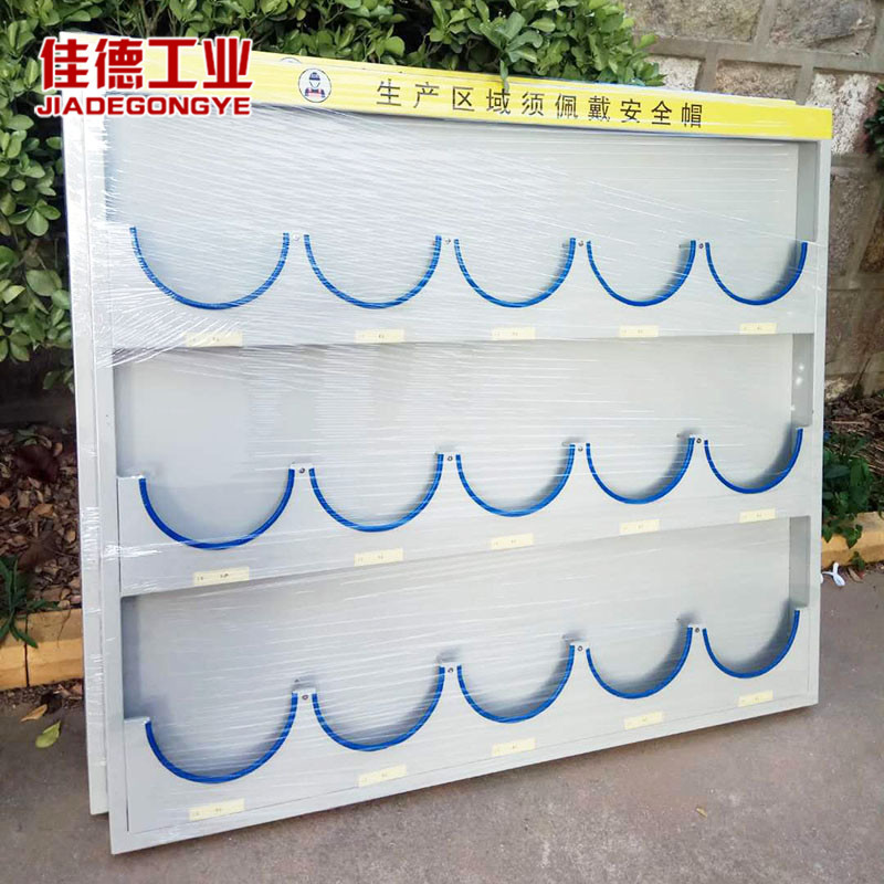 安全帽摆放架 安全帽架 铝型材帽架 安全帽架子 厂家批发