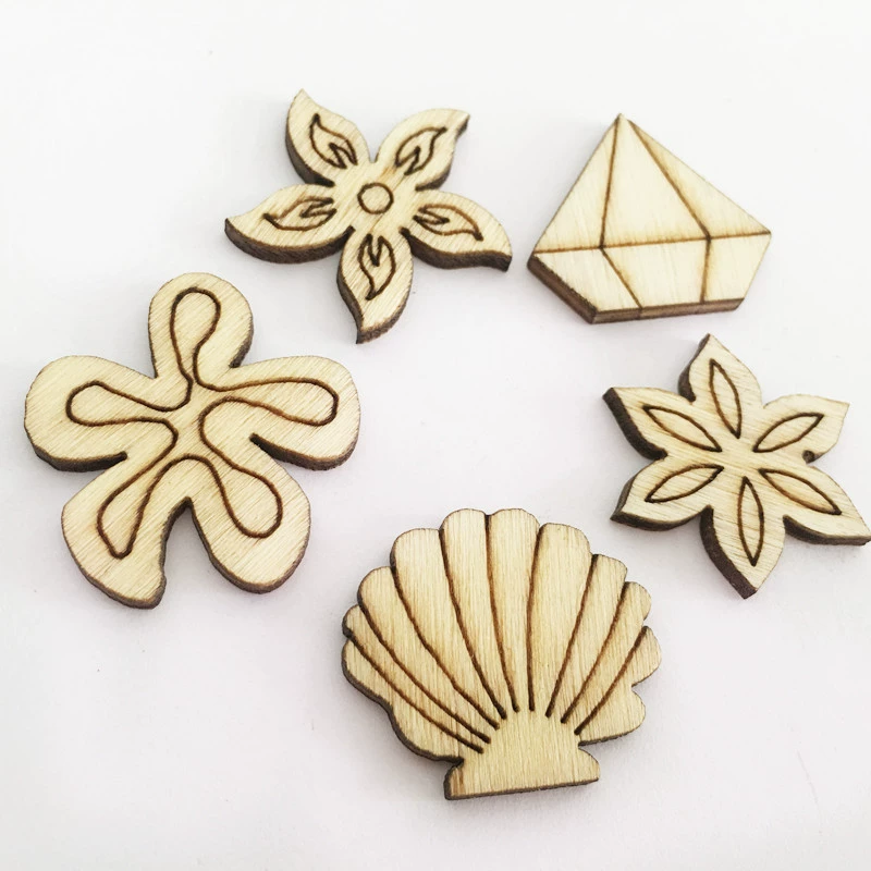 Прямые продажи с фабрики AliExpress горячий смешанный цветок раковины узор деревянный коллаж Diy аксессуары ручной работы украшения дома