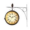 Cross -border supply European -style iron retro creative home wall watch Double Side CLOCK double -sided hanging clock