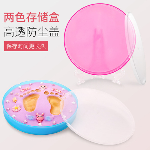 Baby Hand and Footprint Clay DIY Kit for Newborns, Handmade Birthday Gift for 100th Day and First Birthday Keepsake