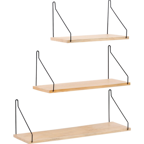 Wholesale Nordic wooden wall storage rack solid wood partition home living room entrance wall bedroom storage rack wall hanging