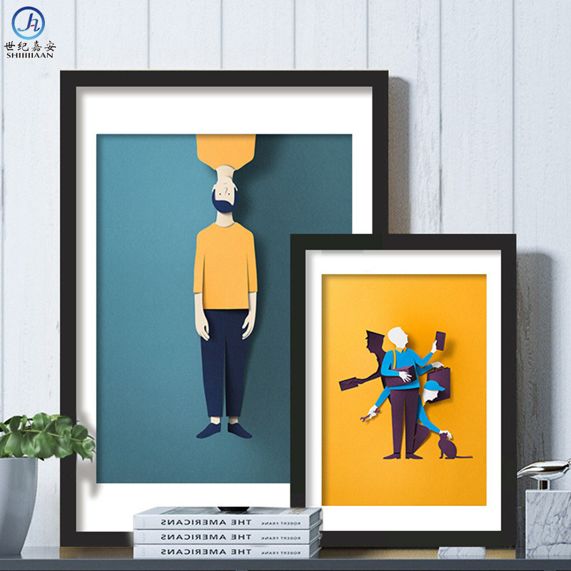 Puzzle frame simple solid wood photo frame wall a4 business photo framed photo frame picture frame wholesale Photo Wall children's table