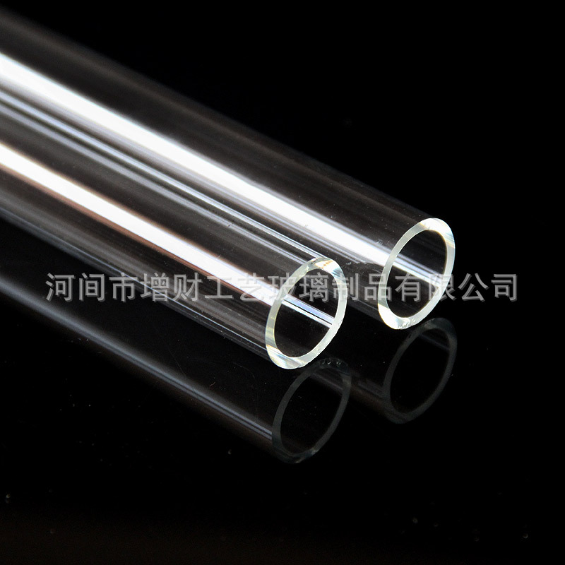 Custom Hejian origin high borosilicate transparent glass tube tea cup teapot water cup straw smoking accessory raw material