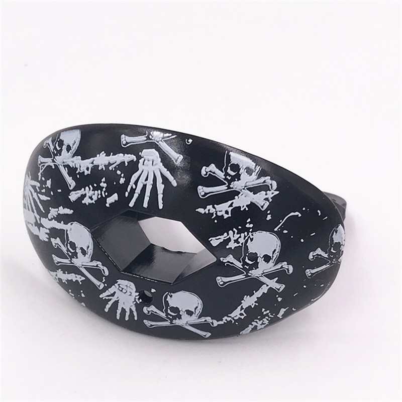 ラグビーブレース ストラップ付き 大人用 スポーツ マウスガード 子供用保護具 リップガード アイスホッケー保護 衝突防止パターン DIY