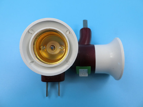 Pipe type e27 screw lamp holder plug-in conversion lamp holder with switch night light socket led lamp holder manufacturer wholesale
