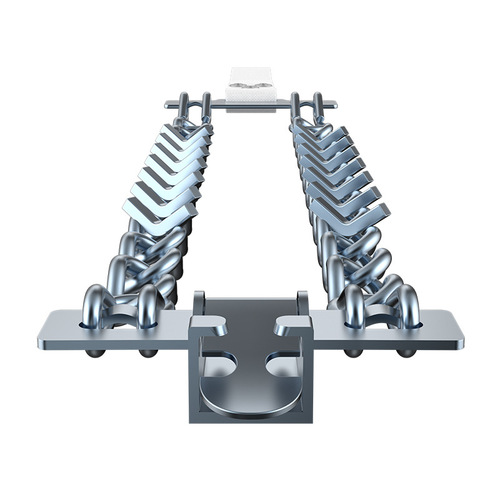 Car tire anti-skid chain, metal snow chain, thickened ice-breaking nail, mud, snow and sand universal emergency chain