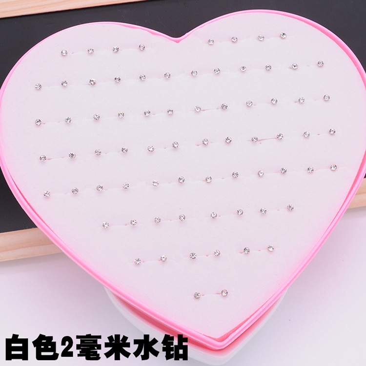 120 conjuntos de aretes de amor, aretes de resina de diamantes de temperamento femenino, joyas de plástico, joyería de Yiwu al por mayor