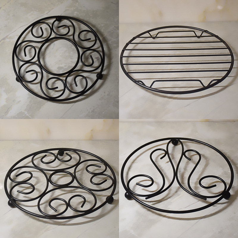 현대 간단한 가정용 주방 단열 패드 철 식탁 패드 냄비 패드 데임 방지 고온 모래 냄비 패드 플레이트 패드 코스터