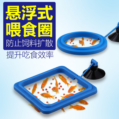 Aquarium grass tank fish tank aquatic grass fish suspended feeding ring feeder floating feeding ring square feed fixed point