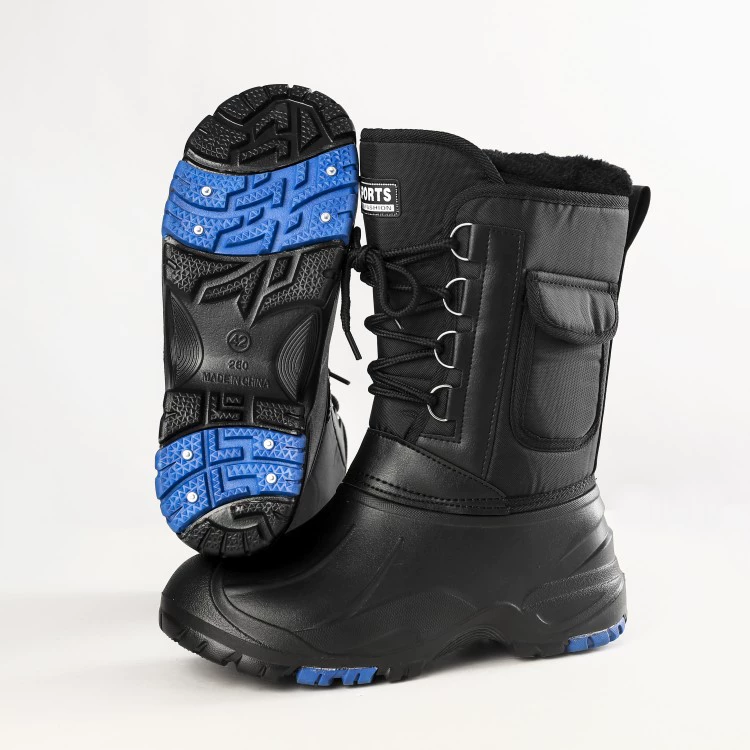 Men's Snow Boots, Insulated Waterproof Outdoor Boots, Lightweight 1.1 kg, Sizes 37–46