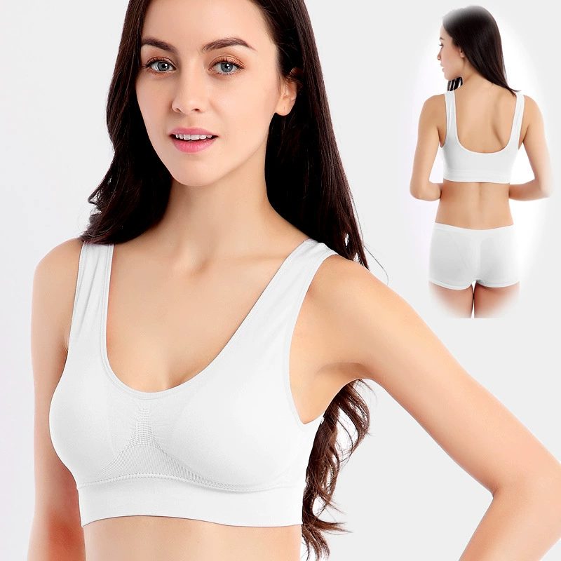 И бытовое классическое Спортивное нижнее белье для йоги без оправы, бесшовное нижнее белье с нулевым ограничением для сна, бюстгальтер для отдыха, поколение волос