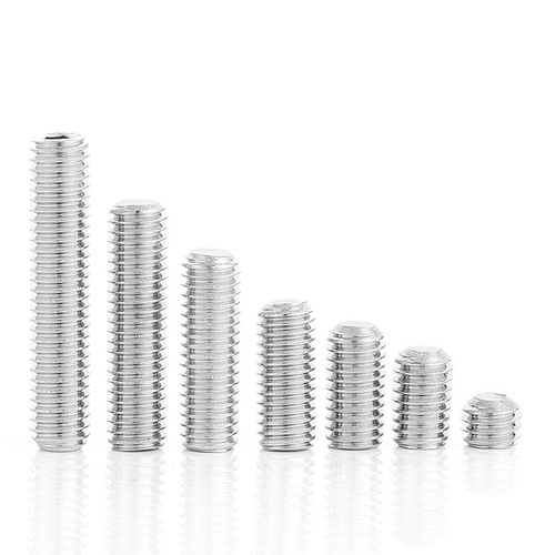 304 stainless steel flat end machine meter screws, hexagonal set screws, top screws, headless meter screws, M2M3M4M5