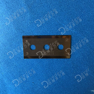 Tungsten Steel Three-hole Blade Tape Film Slitting Blade 43X22X0.2 Three-hole Blade