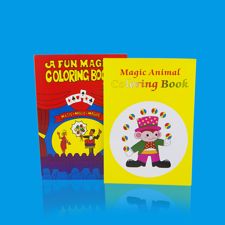 魔法卡通书 中号红色黄色变色卡通书 儿童魔术韩版卡通书魔术道具