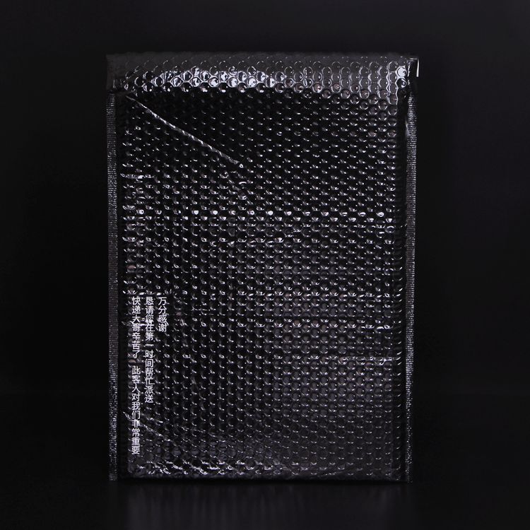 跨境现货黑色镀铝膜气泡袋黑色气泡袋防静电汽泡袋现货促销