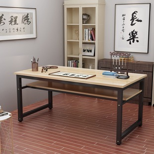 Двойной тренировочный стол простые современные китайские каллиграфические стол сталь сталь деревянный стол читал на столе длинные стол