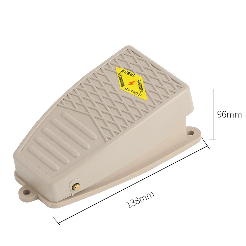 Foot switch Step switching pedal switch EKW-5A/B self-reset plastic shell tape line 10cm