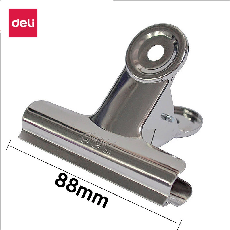 1 bag and 6 gains 9520 round iron ticket big ticket clamp stainless steel bill clip large 88mm
